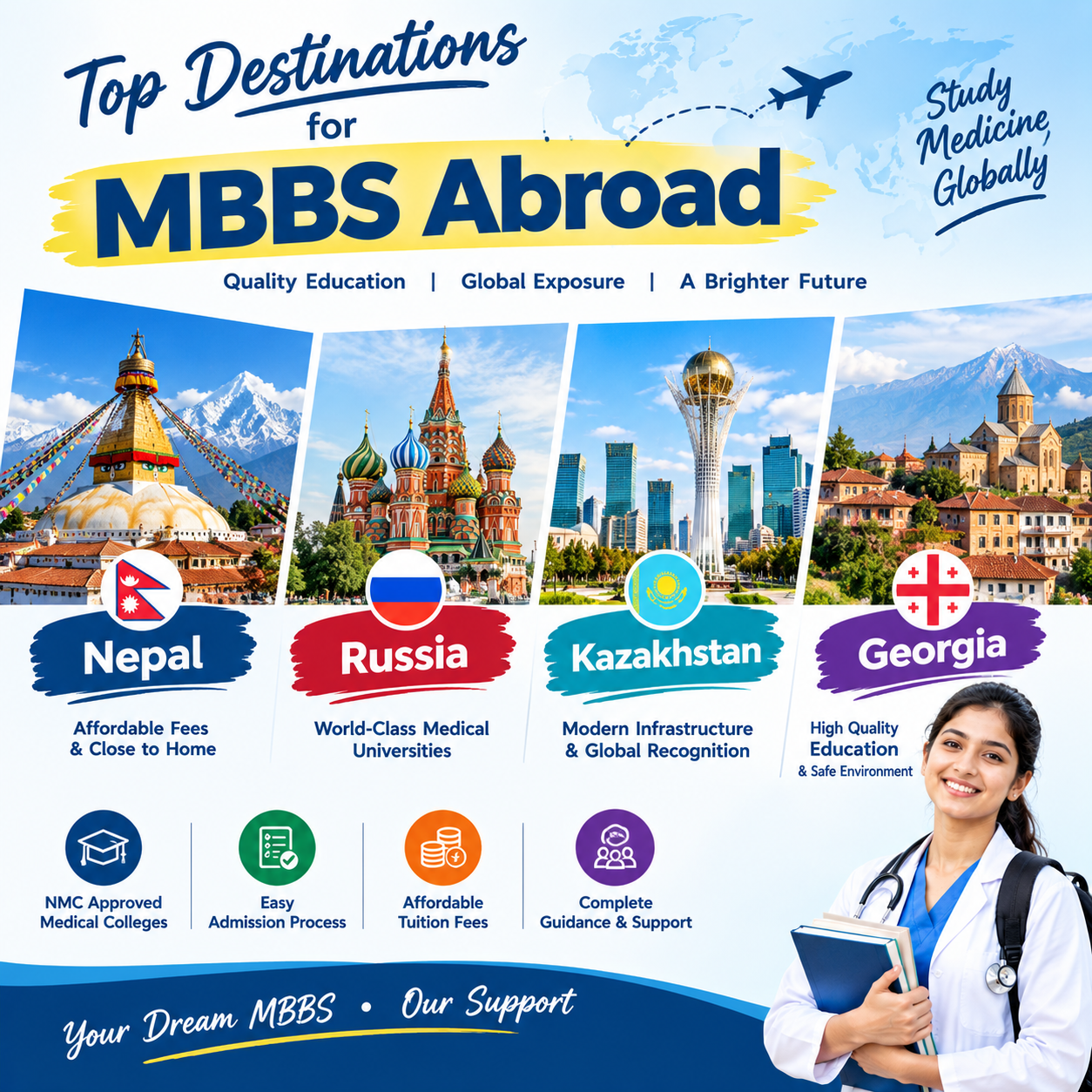 top destinations for mbbs abroad